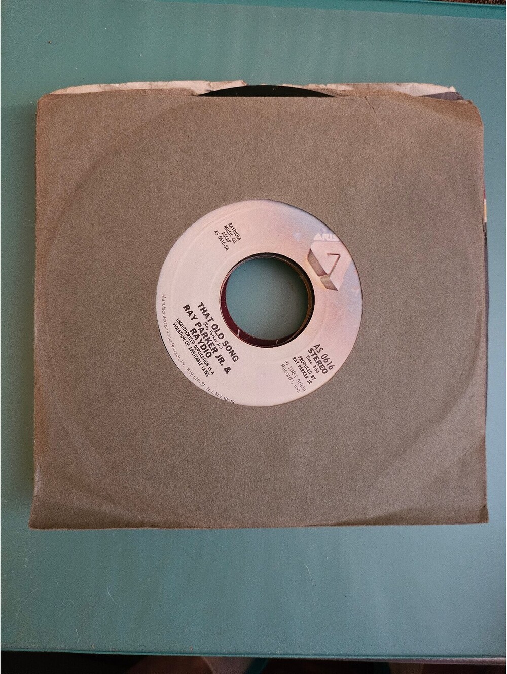 RAY PARKER JR. & RAYDIO - that old song / old pro 45 RPM 7" Record